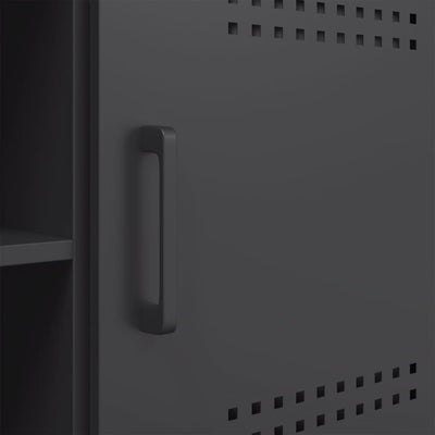 TV-taso musta 100,5x39x50,5 cm teräs