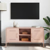 TV-taso pinkki 100,5x39x50,5 cm teräs