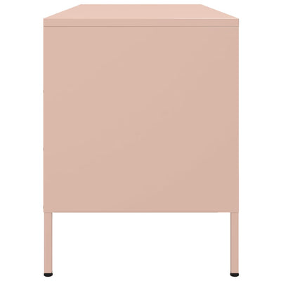 TV-taso pinkki 100,5x39x50,5 cm teräs