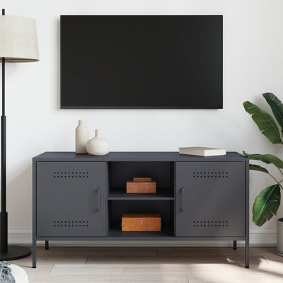 TV-taso antrasiitti 100,5x39x50,5 cm teräs