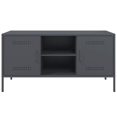 TV-taso antrasiitti 100,5x39x50,5 cm teräs