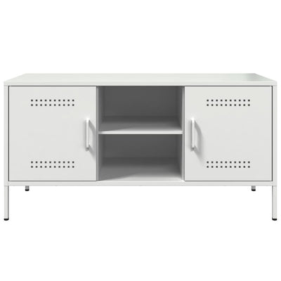 Valkoinen tv-taso Saint 100,5x39x50,5cm (teräs)