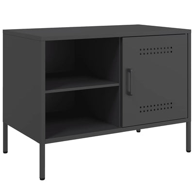 Musta tv-taso Cartagina 68x39x50,5cm (teräs)