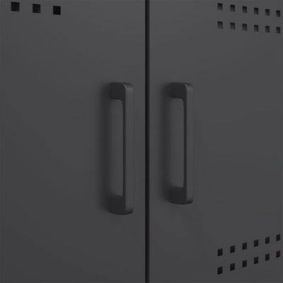 Musta tv-taso Cartagina 68x39x50,5cm (teräs)