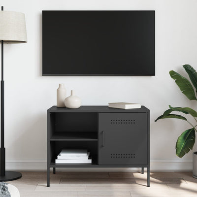 TV-taso musta 68x39x50,5 cm teräs
