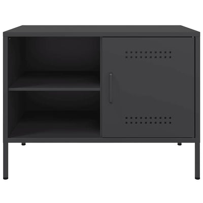Musta tv-taso Cartagina 68x39x50,5cm (teräs)