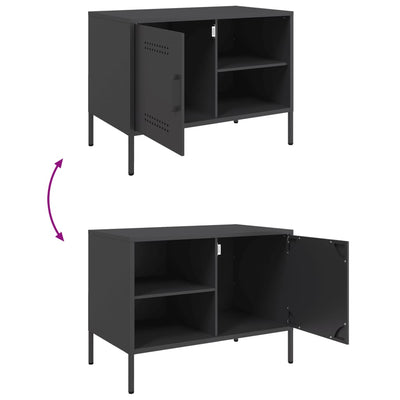 TV-taso musta 68x39x50,5 cm teräs
