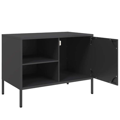 Musta tv-taso Cartagina 68x39x50,5cm (teräs)