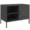 TV-tasot 2 kpl musta 68x39x50,5 cm teräs