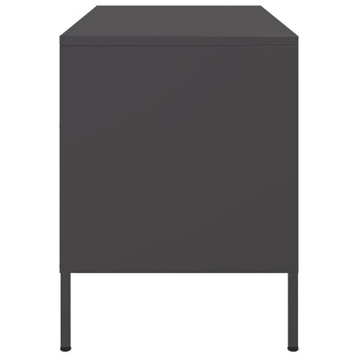 TV-tasot 2 kpl musta 68x39x50,5 cm teräs