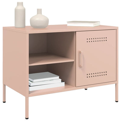 TV-taso pinkki 68x39x50,5 cm teräs