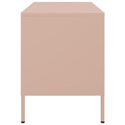 TV-taso pinkki 68x39x50,5 cm teräs