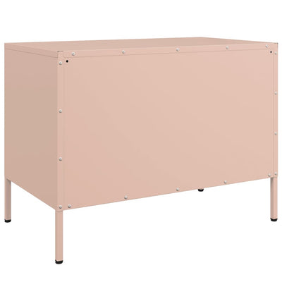 TV-taso pinkki 68x39x50,5 cm teräs