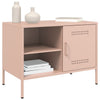 TV-tasot 2 kpl pinkki 68x39x50,5 cm teräs
