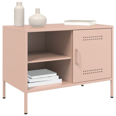 Pinkki tv-tasot Cartagina 68x39x50,5cm (2 kpl, teräs)