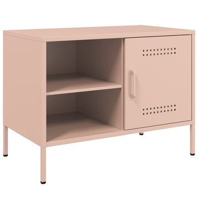 TV-tasot 2 kpl pinkki 68x39x50,5 cm teräs