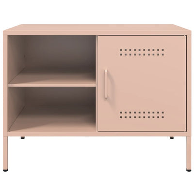 TV-tasot 2 kpl pinkki 68x39x50,5 cm teräs