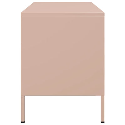 Pinkki tv-tasot Cartagina 68x39x50,5cm (2 kpl, teräs)