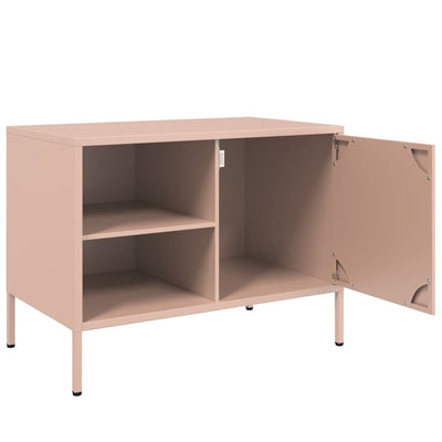 Pinkki tv-tasot Cartagina 68x39x50,5cm (2 kpl, teräs)