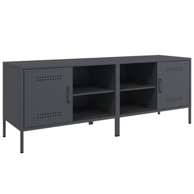 TV-tasot 2 kpl antrasiitti 68x39x50,5 cm teräs