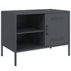 TV-tasot 2 kpl antrasiitti 68x39x50,5 cm teräs