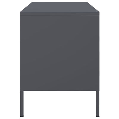 TV-tasot 2 kpl antrasiitti 68x39x50,5 cm teräs