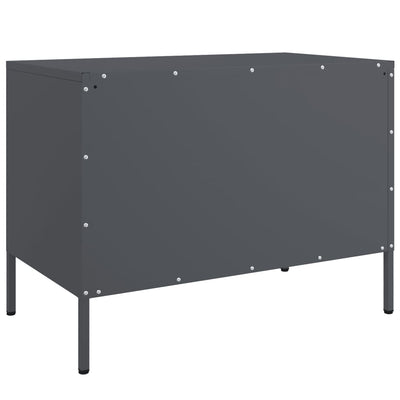 TV-tasot 2 kpl antrasiitti 68x39x50,5 cm teräs