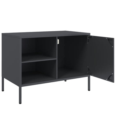 TV-tasot 2 kpl antrasiitti 68x39x50,5 cm teräs