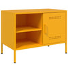TV-taso sinapinkeltainen 68x39x50,5 cm teräs