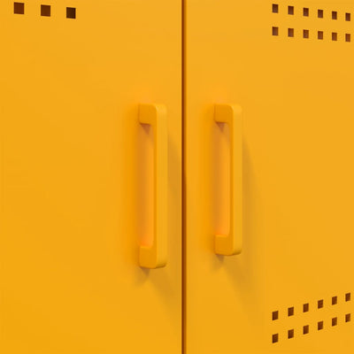 Sinapinkeltainen tv-taso Cartagina 68x39x50,5cm (teräs)