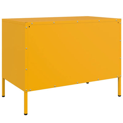 Sinapinkeltainen tv-taso Cartagina 68x39x50,5cm (teräs)