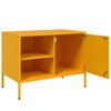 TV-taso sinapinkeltainen 68x39x50,5 cm teräs