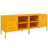 TV-tasot 2 kpl sinapinkeltainen 68x39x50,5 cm teräs