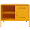 TV-tasot 2 kpl sinapinkeltainen 68x39x50,5 cm teräs