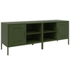 TV-tasot 2 kpl oliivinvihreä 68x39x50,5 cm teräs