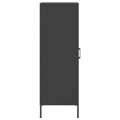 Kaappi musta 36x39x113 cm teräs