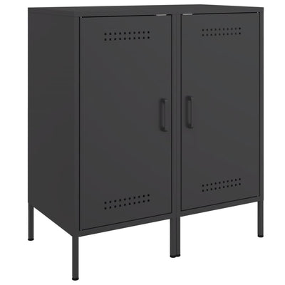 Senkit 2 kpl musta 36x39x79 cm kylmävalssattu teräs