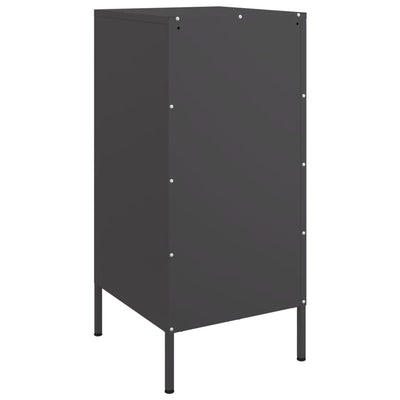 Senkit 2 kpl musta 36x39x79 cm kylmävalssattu teräs
