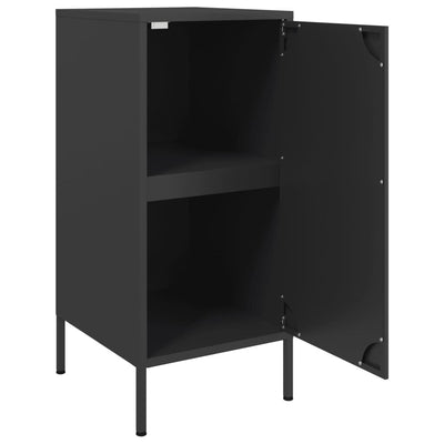Senkit 2 kpl musta 36x39x79 cm kylmävalssattu teräs