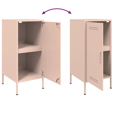 Senkit 2 kpl pinkki 36x39x79 cm kylmävalssattu teräs
