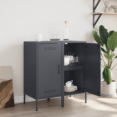 Senkit 2 kpl antrasiitti 36x39x79 cm kylmävalssattu teräs