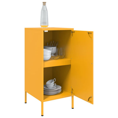 Senkit 2 kpl sinapinkeltainen 36x39x79 cm kylmävalssattu teräs