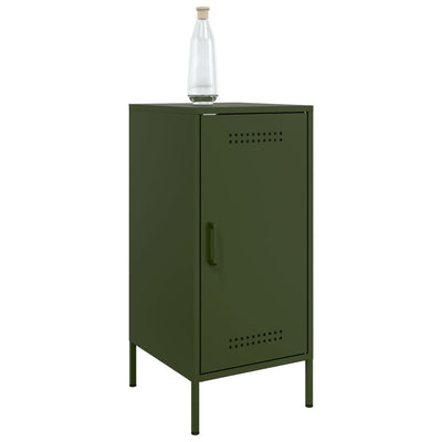 Senkit 2 kpl oliivinvihreä 36x39x79 cm kylmävalssattu teräs