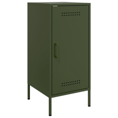 Senkit 2 kpl oliivinvihreä 36x39x79 cm kylmävalssattu teräs