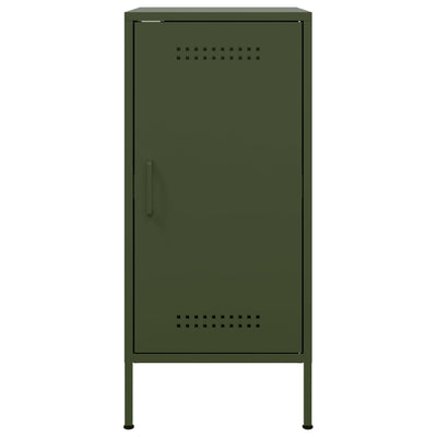 Senkit 2 kpl oliivinvihreä 36x39x79 cm kylmävalssattu teräs