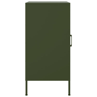 Senkit 2 kpl oliivinvihreä 36x39x79 cm kylmävalssattu teräs