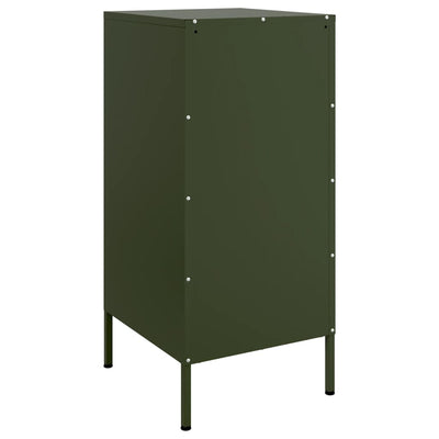 Senkit 2 kpl oliivinvihreä 36x39x79 cm kylmävalssattu teräs
