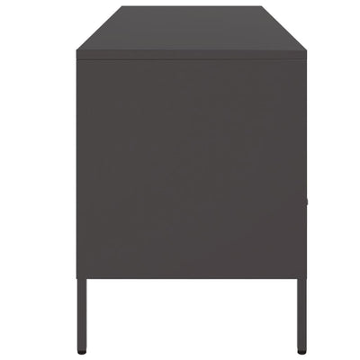 TV-taso musta 100,5x39x50,5 cm kylmävalssattu teräs