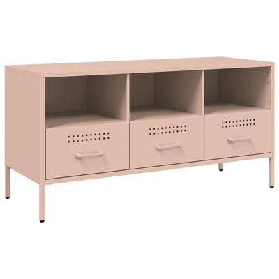 TV-taso pinkki 100,5x39x50,5 cm kylmävalssattu teräs