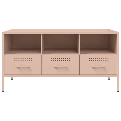 TV-taso pinkki 100,5x39x50,5 cm kylmävalssattu teräs